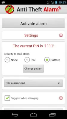 Anti theft alarm android App screenshot 3