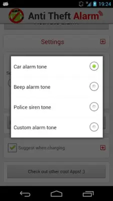 Anti theft alarm android App screenshot 6