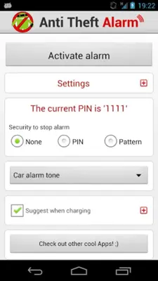 Anti theft alarm android App screenshot 7